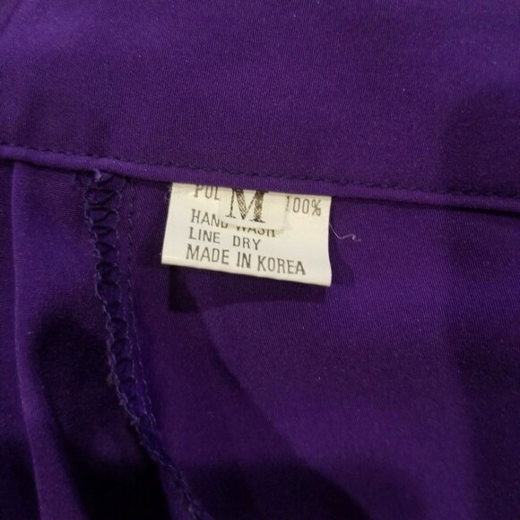 Vintage 90s Reversible Track Jacket Pant Suit Womens M Purple Geometric 3 Piece - Picture 9 of 12